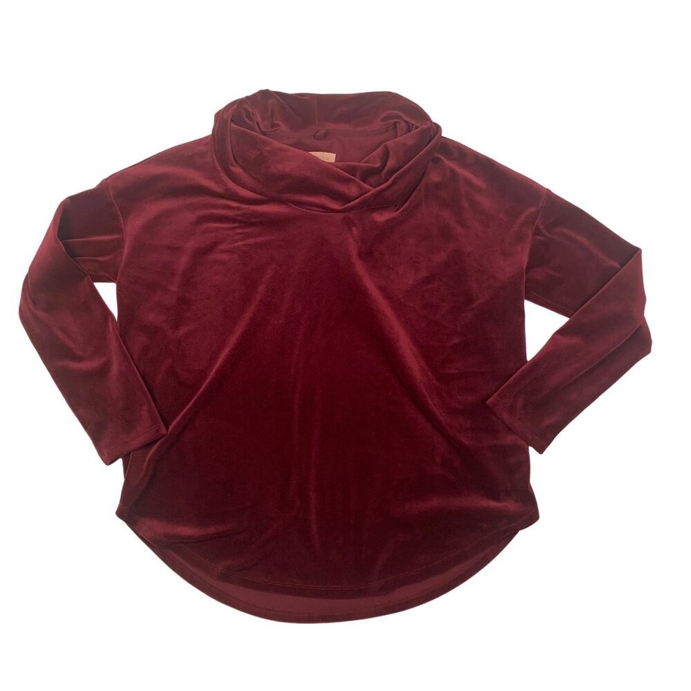 Lou & Grey Burgundy Cowl Neck Sweater